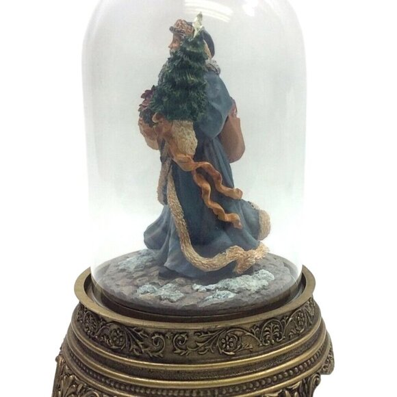 Franklin Mint Kriss Kringle Santa Claus Figurine Glass Dome F Klein NO MUSIC - Picture 3 of 8
